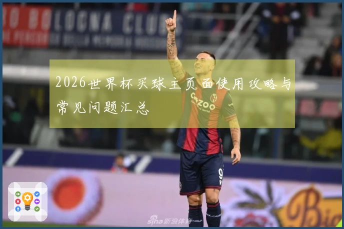 2026世界杯买球主页面使用攻略与常见问题汇总